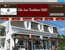 Tablet Screenshot of gite-auxtraditions.com